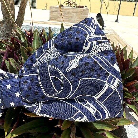 Hermes Hairband - 100% Silk- Size L - Like New Authentic - Picture 4 of 10